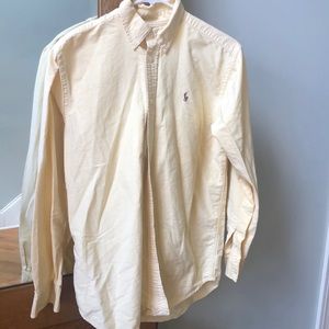 Polo Ralph Lauren Yellow Long Sleeve Button Up Shirt, Size 20